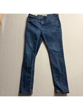 Perry Ellis Portfolio Skinny Jeans Womens 32x30 Blue Stretch Denim